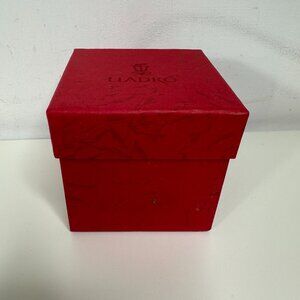 LLADRO Square Cube Scented Red Candle Gift Box Unopend NIB